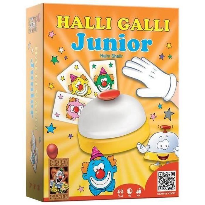 999 Games Halli Galli: Junior, Jeu d'adresse, 4 année(s), Garçon-Fille, 15 min, Néerlandais