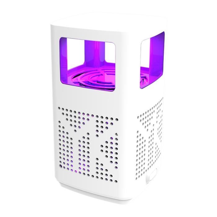 Lampe De Tueur De Piège À Moustiquaire À Led Électrique Portative Multifonctionnelle Usb _Blanc