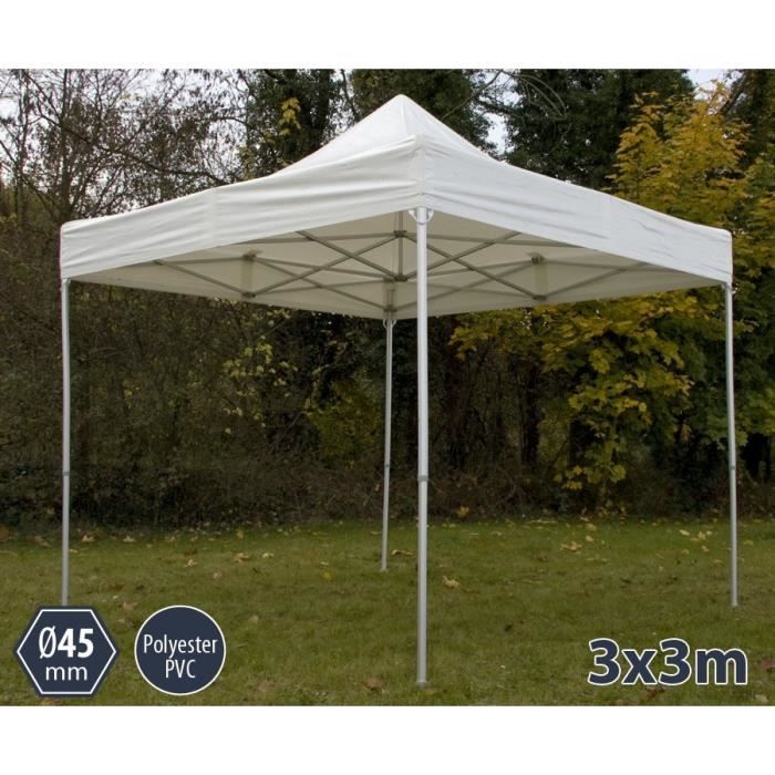 TENTE BARNUM PLIANT ALU 3X3 BLANC PRO 45 POLYESTER