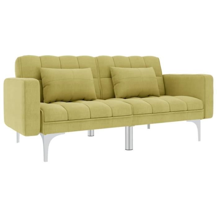Haute qualité - Canapé-lit Sofa Canapé Convertible design contemporain Vert Tissu♛♛♛♛♛2477