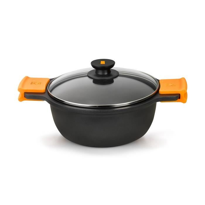 BRA 'Marmite anti-adhésive Efficient Orange en aluminium Taille: 10 cm H x Ø 20 cm