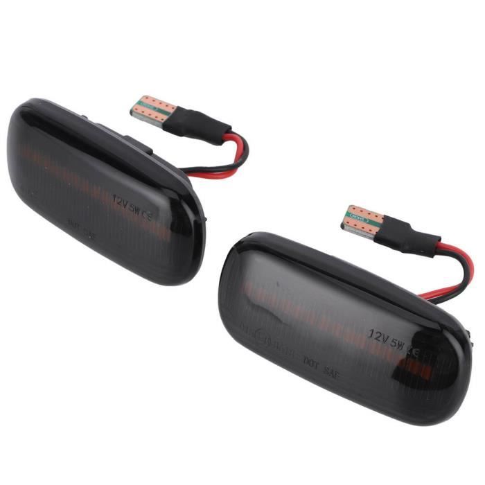 HURRISE modification de voiture 2 pièces LED feu de position latéral voiture garde-boue clignotant lampe pour A3 A4 A6 8P 8E 4F