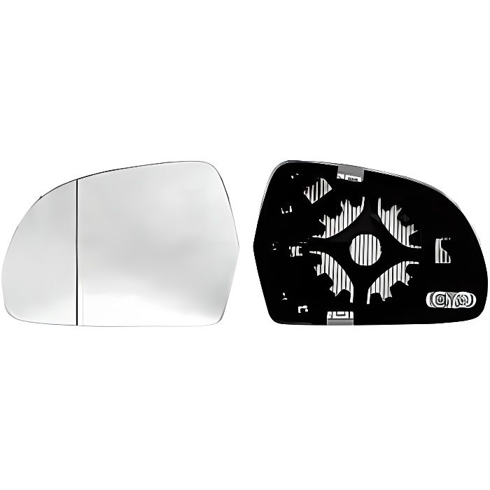 Miroir Glace rétroviseur gauche pour AUDI A4 IV ph. 1 2007-2011, dégivrant, asphérique, Neuf.
