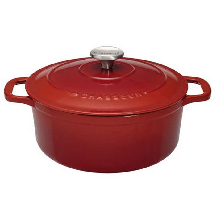 Chasseur - cocotte ronde en fonte émaillée 26 cm rubis sublime - puc472658
