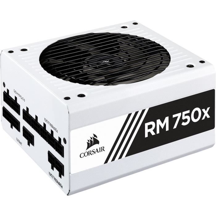 CORSAIR Alimentation PC - RMx Series - 750W Gold - Modulaire - Blanc (CP-9020187-EU)