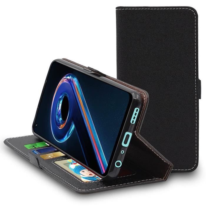 ebestStar ® pour Realme 9 Pro+ - Etui Portefeuille PU Cuir , Noir
