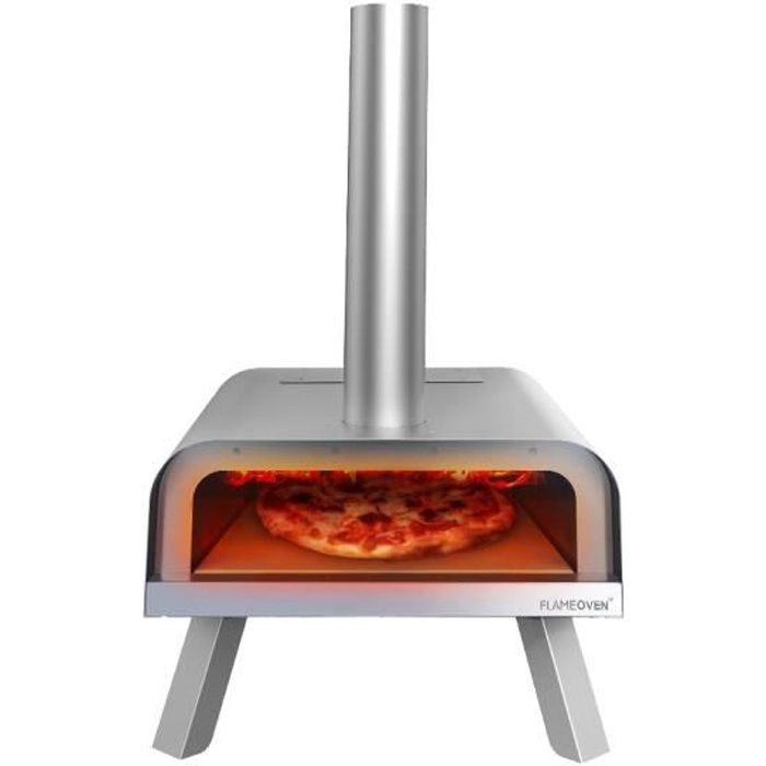 FOUR A PIZZA A BOIS PORTATIF. FLAMEOVEN. SURFACE DE CUISSON 33cm X 33cm. TEMPERATURE JUSQU’À 500°.