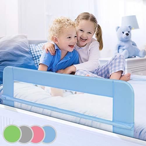 Barrière de Lit pour Enfant | Pliable et Portable, Largeur 102 cm, Bleu | Garde de Lit, Barrière de lit pour Bébé