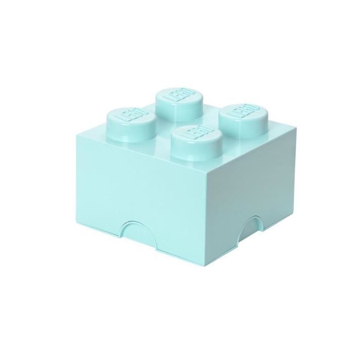LEGO Brique de rangement - 40031742 - Empilable - Bleu aqua 323