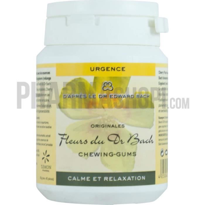 Lemon Pharma Fleurs de Bach Chewing Gums Urgences n°39