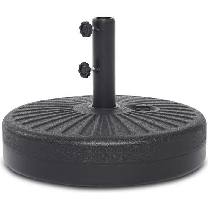 Pied de Parasol Base du Parasol Rond et Robuste pour Jardin Plage - Mondeer