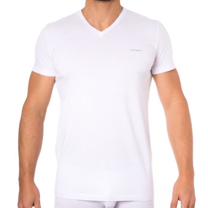 Diesel Lot de 3 T-Shirts Essential Jake Blanc