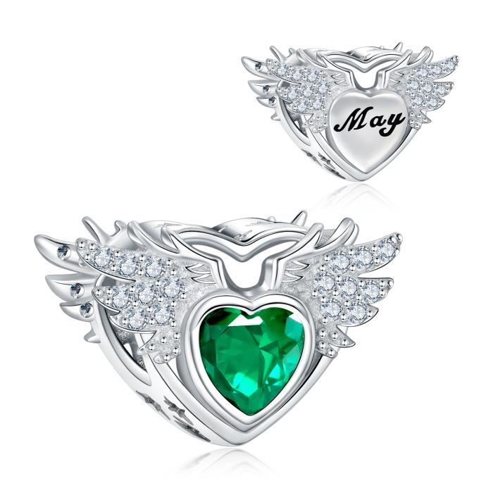 NINGAN Charms Naissance Peut pour Pandora Bracelet - Breloques Ajourés de Perles en Argent Sterling 925