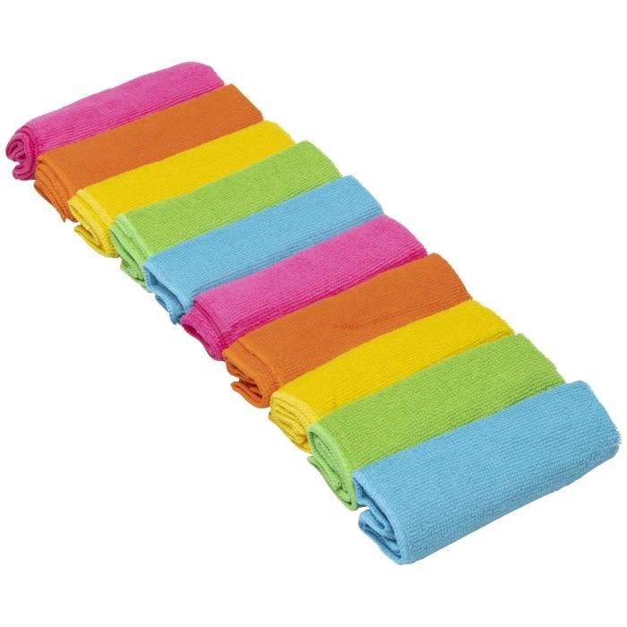Chiffons microfibres 30 x 30cm 10 pcs