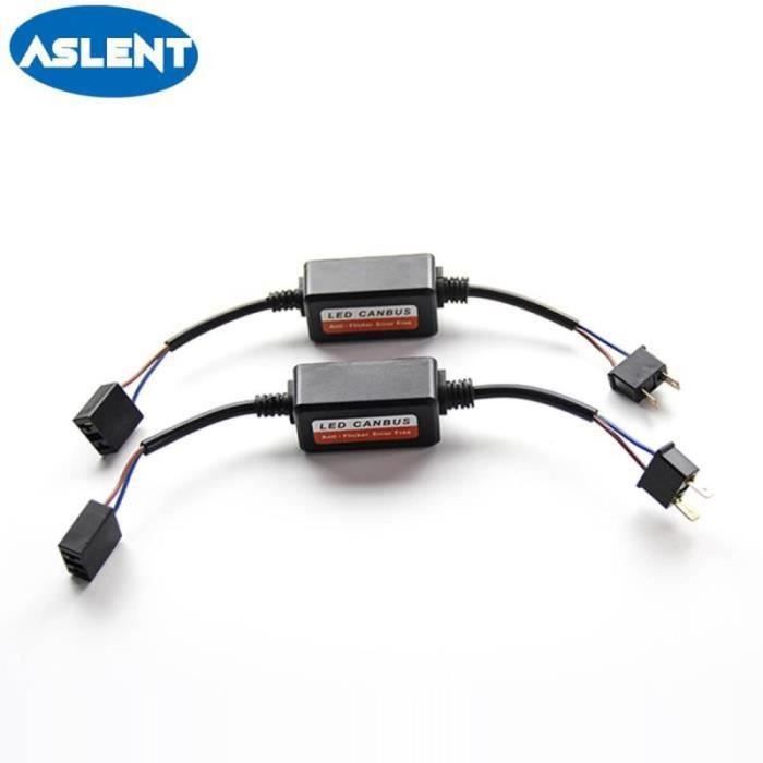 QQ34659-9005 HB3 -ASLENT – décodeur Canbus sans erreur, câblage Anti scintillement pour ampoules de phares de voiture H4 H7 H1 H11
