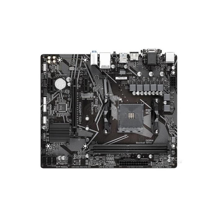 Carte mère GIGABYTE A520M S2H AMD A520 Socket AM4 2xDDR4 SDRAM 64GB Micro ATX - Gigabyte