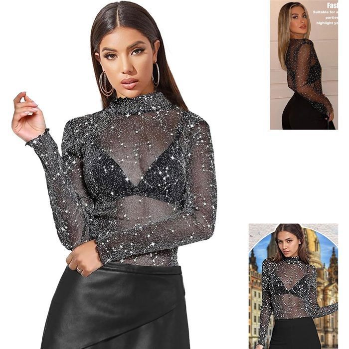 Haut Noto - Noir Jacquard
