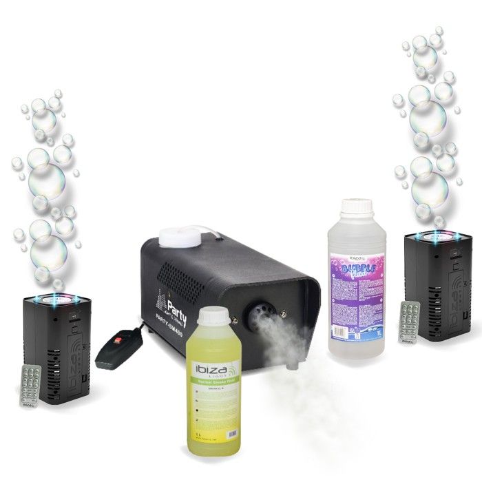 PACK 7 JEUX DE LUMIERE + MACHINE à FUMEE LEDS RGB + PORTIQUE LUMINEUX