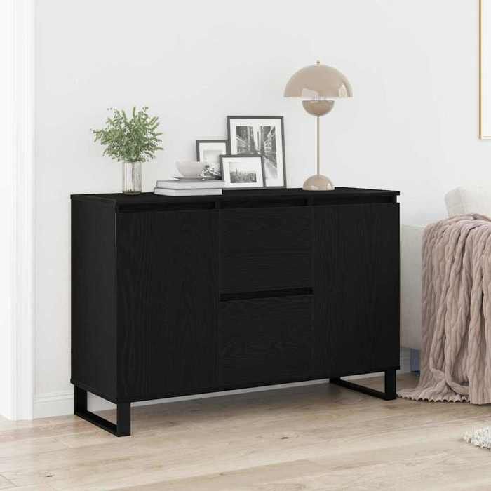 Buffet Chêne noir 101.5 x 35 x 70 cm Bois dingénierie-Mothinessto12244