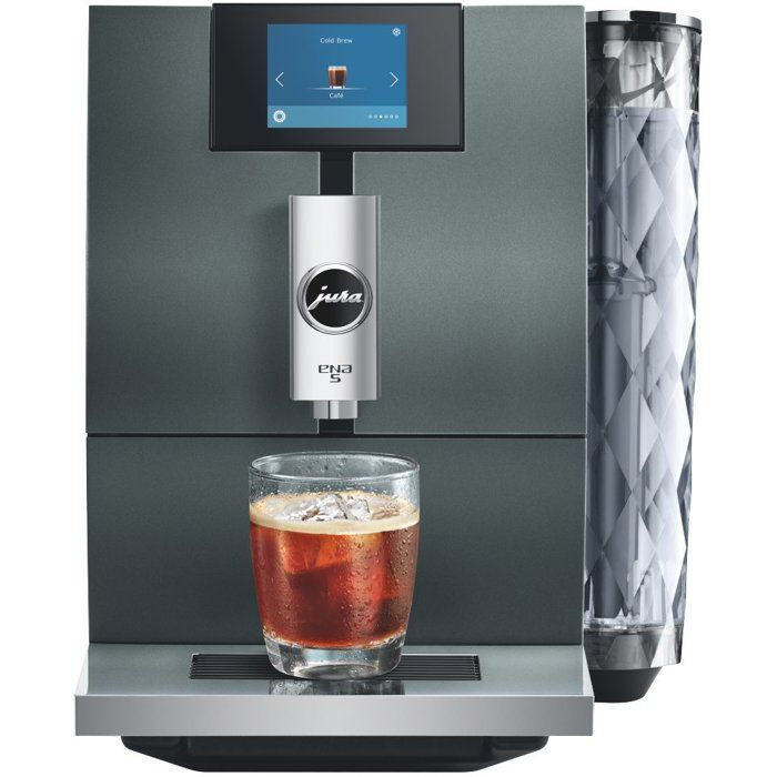 Machine à café Expresso broyeur - JURA - ENA 5 - 1450 W - 125 g - 11 L - 6 boissons - Vert gris laqué