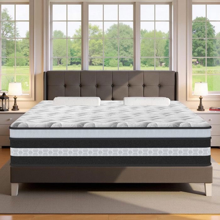 Matelas Mémoire de Forme 160x200 cm Certifié Oeko-TEX® Épaisseur 30cm Premium matelas à ressorts Respirant Sommeil Ergonomique