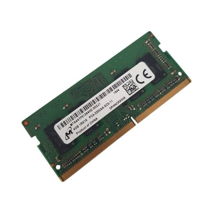 4Go RAM DDR4 4Go 1Rx16 PC4 3200 SO DIMM MTA4TF51264HZ 3G2J1 Très bon état - vue 2
