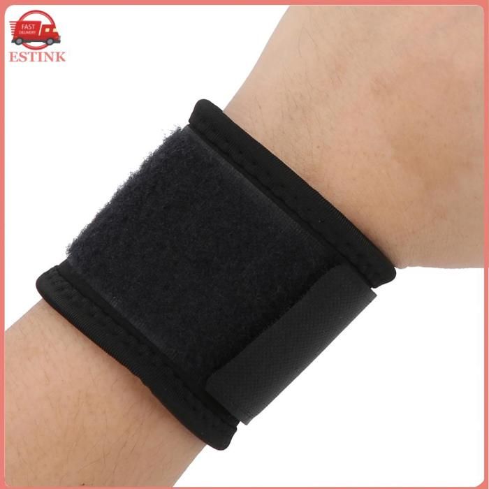 ESTINK Bracelet de poignet Attelle de Poignet de Sport à Compression Réglable pour Homme et Femme Contre Tension sport kit Noir