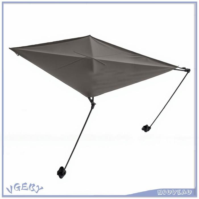 Duokon Parasol pour chaise dextérieur Pare-soleil dextérieur solaire imperméable léger Portable sport moustiquaire Noir Vert