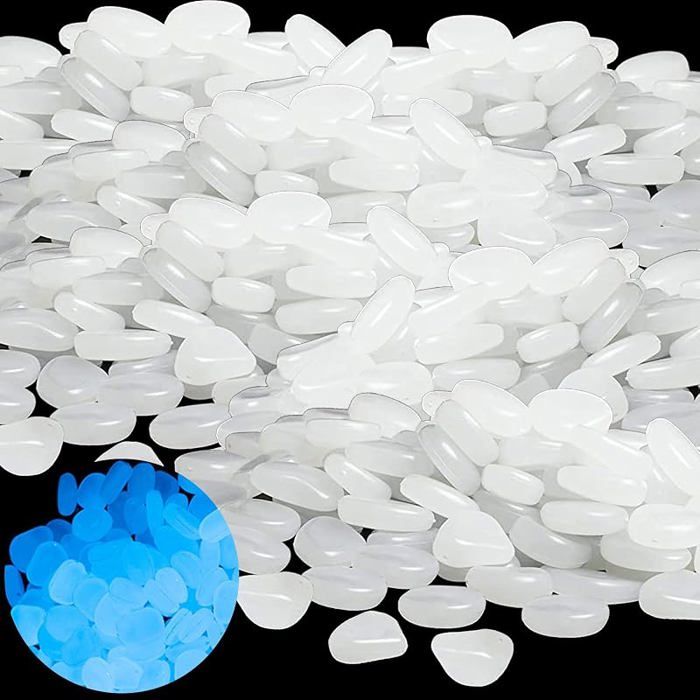 400 Pièces Pierre Lumineuse Cailloux Jardin Bncs Phosphorescent Brille Dans le Noir Absorbe bnc