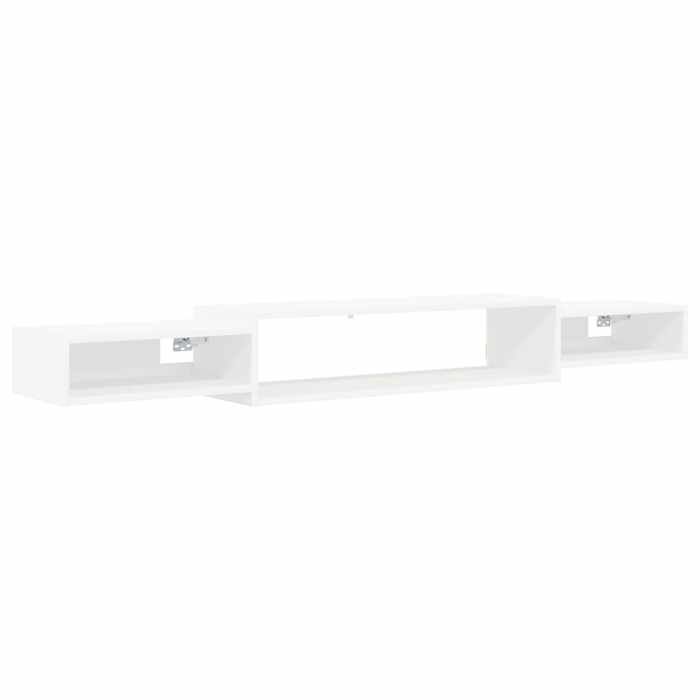 Elégance - Chic Cabinet mural salon-séjour - Meuble TV mural - Meuble suspendu - Blanc - 180x28x21cm_0338273