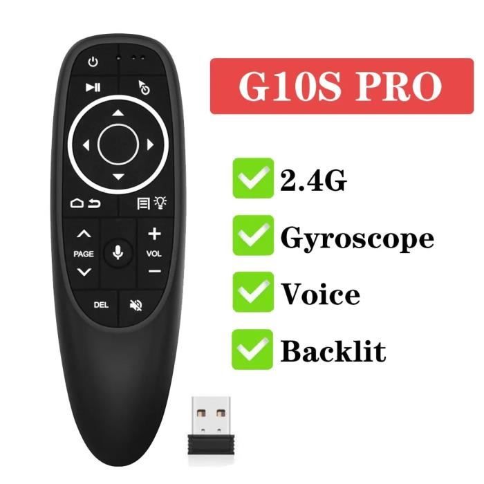 Télécommande Vocale Sans Fil Smart Air Mouse, 2.4 Ghz RF, 5.0