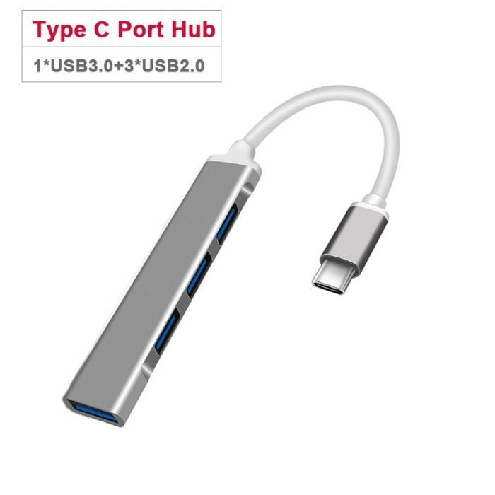 Modèle 4 en 1 USB - Adaptateur Multiport 4 en 1 USB type c Hub, avec ...