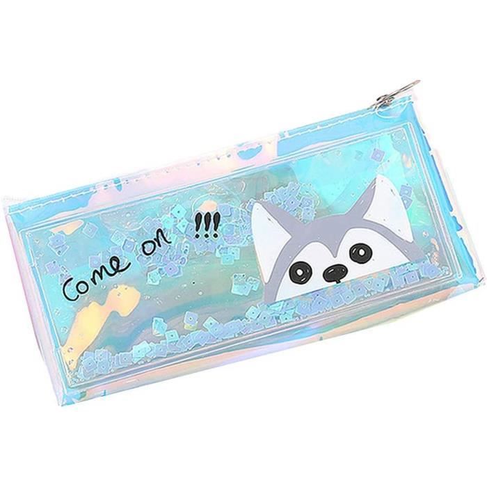 Trousse Scolaire Capybara Kawaii Avec 2 Peluches Broches - Grande Capacité 21,5x12,5x8,5 Cm - 3