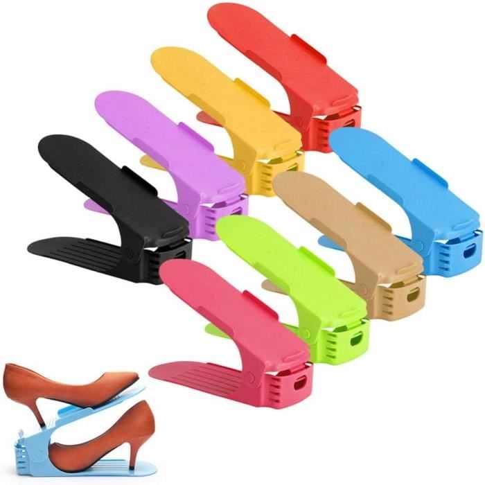 Hoiwio Ottoman Rangement Chaussures - Séparateurs Réglables, Pouf Pliable Multifonction