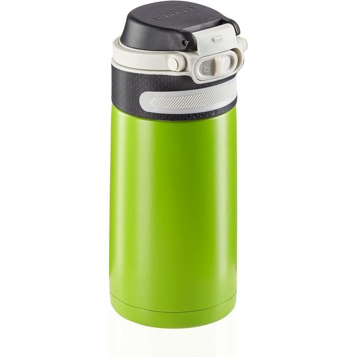 Flip Bouteille Isotherme (350 Ml) Avec Bouchon À Vis, Mug Voyage Avec