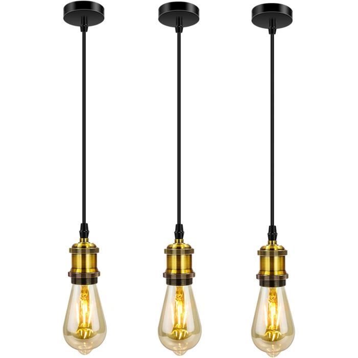 Lot De 3 Clips De Lampe De Table En Alliage Aluminium - Supports Universels Noirs Avec Base Fixe Pour Bureau