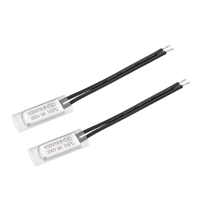 Lot De 12 Thermostats Bimétalliques KSD9700 - Seuil à 80°C, Pour Appareils électroménagers