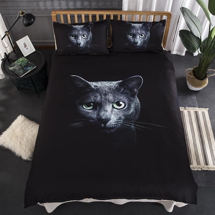 Parure De Lit 1 Personnes Avec Housse De Couette 140 X 0cm Polyester Et 2 Taie D Oreiller Chat Noir 3 Pieces Achat Vente Housse De Couette Et Taies Cdiscount Parure De Lit 1 Personnes Avec Housse De Couette 140 X 0cm Polyester Et 2 Taie D Oreiller Chat Noir 3 Pieces Achat Vente Housse De Couette Et Taies Cdiscount
