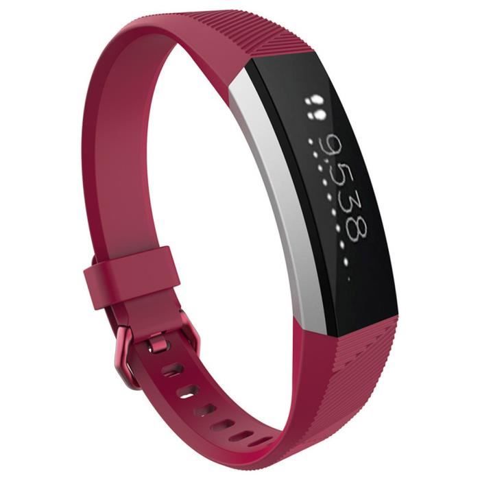 Nouveau remplacement Silicone Bracelet Bracelet pour FitBit Alta-Rose 