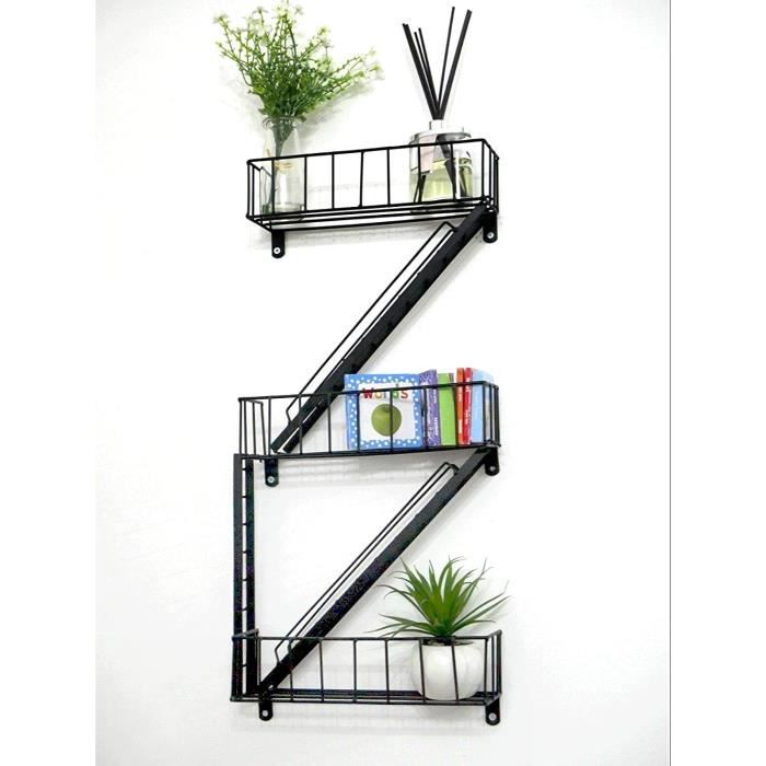 Étagère Flottante Murale – 60,96 X 91,44 Cm – Capacité 254 Kg – Acier Carbone Noir – Pour Garage