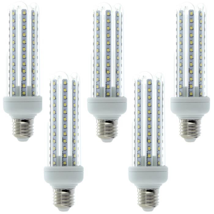5 Ampoules LED E27 19W éq. 160W blanc froid Cdiscount Maison