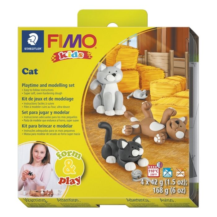KIT FIMO KIDS CHAT / 8034 16 LY02 - Cdiscount Beaux-Arts et Loisirs ...