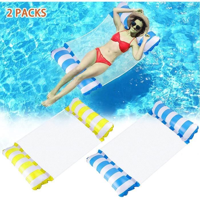 Flottant Hamac Gonflable,Hamac Gonflable Avec Filet,150 × 78