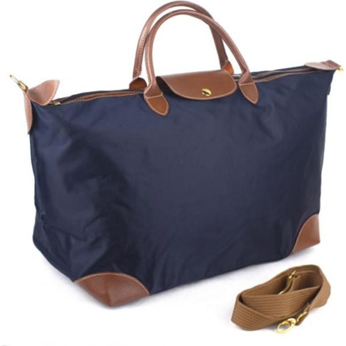 Sac de Voyage étanche pliable - MARQUE - Modèle - Bleu foncé - Grande capacité - Conception simple de la mode