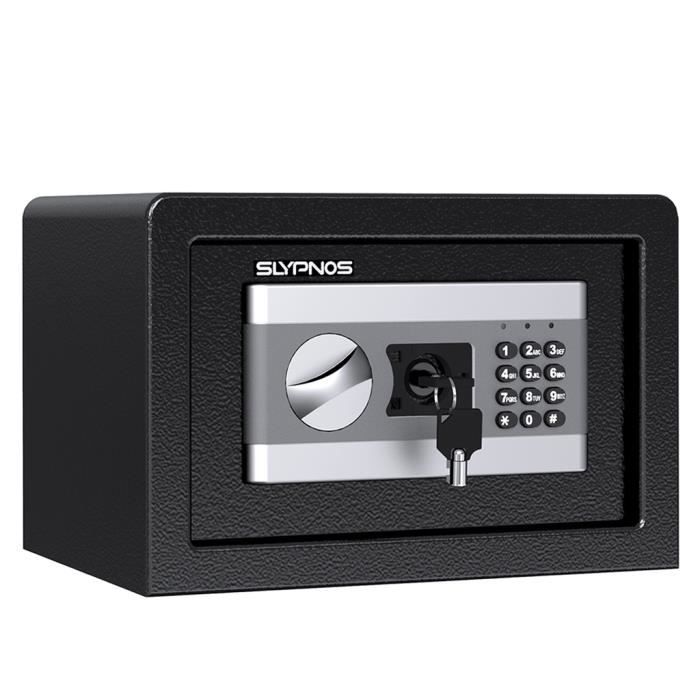 Coffre-fort électronique, avec Fermeture de sécurité double-boulons,  Affichage LED avec signal sonore, 20 x 31 x 22 cm acheter en ligne à bas  prix