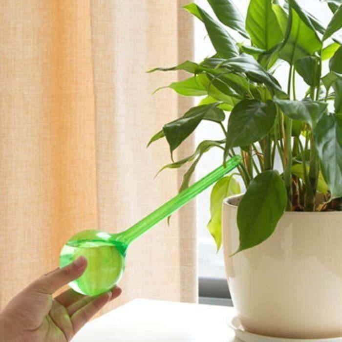 9 Globes D'Arrosage Automatique Pour Plantes - Ampoules Transparentes Bleu/Vert - Arrosage Autonome Intérieur/Extérieur