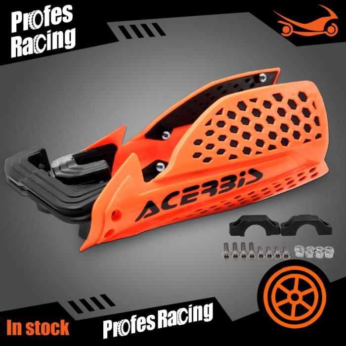 Protège-mains orange pour moto Protège-brosse avec inserts en aluminium VTT  Quad Motocross Trail Supermoto - Cdiscount Auto