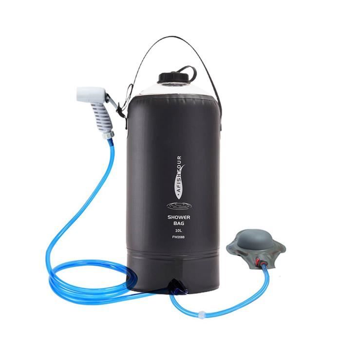 Sac Douche Solaire 22L - Chauffage Naturel - Camping, Randonnée - PVC Résistant