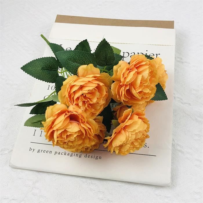 12 Grandes Fleurs Artificielles Rouges Pour Sapin De Noël - Avec Clips De Fixation - Décorations Scintillantes