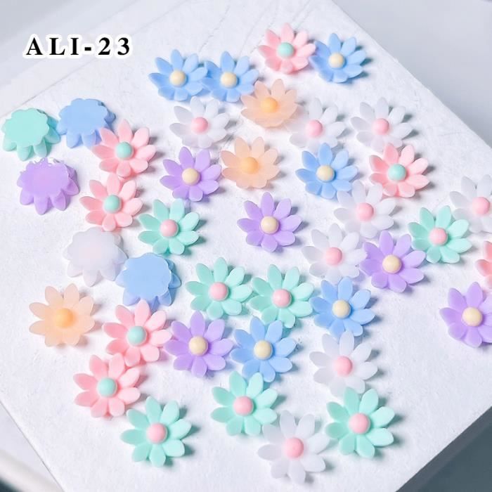 UEAVOID 50 Mini Papillons En Résine Multicolores – 8,5 Mm, Pour Maison De Poupée, Nail Art, Artisanat, Décoration 3D